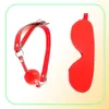 Landigello in pelle Rostenitura Fetish Fetish Rope polsini da polso bendati Collar Mouth Gag Bondage Kit 7 PCSSET PRODOTTI ADULTI PERSONAMENTI SESSO7249534