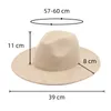 Faux Suede Fedora Hoeden Panama Lente Zomer Vilt Cap Gentleman Top Cap Kerk Brede Rand Zonnehoeden Vrouwen Elegant