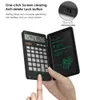 계산기 미니 과학 계산기 쓰기 태블릿 접이식 금융 계산기 태블릿 드로잉 패드 스타일러스 펜 12 자리 디스플레이