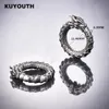 Dental Grills KUYOUTH Trendy Kupfer Drachen Ring Ohr Gewicht Magnet Ohrring Gauges Piercing Körper Schmuck Expander Bahren 5mm 2PCS 230727