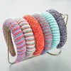 Neue Mode Haarband Für Frauen Candy Farbe Stirnband Schwamm Stoff Bunte Regenbogen Strass Haar Zubehör
