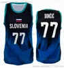 2023 FIBA Slovenië Wereldbeker Basketbal 77 Luka Jerseys Doncic 3 Zoran Dragic Jaka Blazic Sasa Ciani Vlatko Cancar Jakob Cebasek Ziga Dimec Gregor Glas Gregor Hrovat