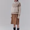 Kobiety Sweters Kobiety Vintage Jacquard O Neck Knited Sweater Autumn and Winter Unisex Long Rękaw Pullower Koletwear Koreańska wersja