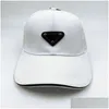 Ball Caps Top Quality Canvas Leisure Designers Fashion Sun Hat For Outdoor Sport Men Strapback Famous Baseball Cap Drop Delivery Acces Dhpfe