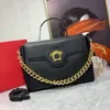 Designer de ombro clássico clamshell bolsa tote moda saco corrente cor sólida senhoras caviar grande capacidade saco 2023 novo