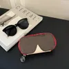 GM Solglasögon Pouch Eyewear Woody Case Glasse Box GI0843 MENS DESIGNER GI0883 GI0764 GI0654 GI0750 GI0633 GI0751 GI0717 Kvinnor Resetillbehör äkta läder