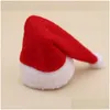 Decorazioni natalizie Mini cappello da Babbo Natale Sciarpa Piccolo Natale per bottiglia di vino Er Sierware Holder Home Dinner Decor Jk2011Xb Drop Delivery Gard Dhcpl