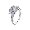 2023 Fashion New S925 Silver Diamond Couple Ring en Europe et en Amérique Simple Design Couple Ring Personnalisé Bague Femme