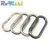 5 pçs Oval Spring O Ring Openable Leather Bag Handbag Strap Buckle Connect Keyring Pingente Chave Dog Chain Snap Fecho Clip Mosquetão