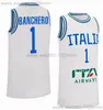 Maillots de basket-ball Coupe du monde FIBA Italie 2023 13 Simone Fontecchio 9 Nicolo Melli Luca Severini Marco Spissu Nico Mannion Flaccadori Tessitori Bortolani Moraschini