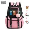 Mochilas escolares padrão anime mochila serra elétrica homem bonito manga desenhos animados kawaii mochila escolar meninas meninos à prova dwaterproof água grande capacidade mochilas 230727