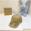 Ampia brim -cappelli S Fashion Designers Baseball Caps Baseball Mens and Womens Big Cornice Golden Summer Sun Shade Duck Lingue Autoching VE Dhrgj