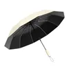 Paraplyer 48 Benförstärkta hela automatiska vikta paraply Stor vindtät stark skugga soligt och regnigt för kvinnor män parasol