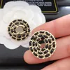 Stud New Gift Gold Lated Designer Designer Jewelry Brand Luxury Black Servg