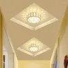 Ceiling Lights LED Crystal Corridor Light Hallway Porch Modern And Simple Entrance Hall Circular Balcony