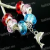 CCB Lovely Dolphin Charm Big Hole Beads vender 150pcs / lot Fit pulseras europeas joyería DIY254q