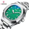 손목 시계 Chenxi 8222 스테인리스 스틸 손목 시계 케이스 패션 캘린더 쿼츠 방수 Luminous Man Watches reloj Hombre 230727