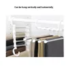 Hangers & Racks Multi-functional 5 In 1 Trouser Storage Rack Adjustable Pants Tie Shelf Closet Organizer Stainless Steel Clothes H347O