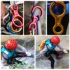 Outdoor Gadgets Rock Climbing Descender 35KN Figure 8 Word Rope Rappel Ring Downhill Eight Rappelling Gear Belay Device 230726