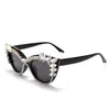 Óculos de Sol Grandes Strass Óculos de Sol Moda Tendência Olho de Gato Diamante Feminino Masculino Sombra Óculos Feminino Óculos UV400