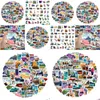 Araba Çıkartmaları 52pcs Colorf Beautif USA State of America Ulusal Parkı Graffiti Kids Oyuncak Kaykay Bırak Dağıtım Mobiller MOT DHVJ3