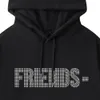 Vlone New Men's Sweatshirts Classic Casual Hoodie Fashion Trend för män och kvinnor o-hals Hoodie Långärmad enkel bomullsutdrag DM VL105