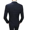 Costumes pour hommes Blazers Classique Hommes Costumes à carreaux Taille S-3XL Slim Fit Blazer Veste et pantalon / Noir / Marine Homme Vêtements de mariage de haute qualité 230727