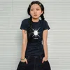 T-Shirt Feminina Karrram Japanese Grunge Print T-shirts Y2k Harajuku Manga Curta Tee Shirt Moda Coreana Vintage Dark Estética Tops E-girl 230727