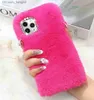 Custodie per cellulari Custodie per ragazze carine con cristalli di diamante Bling Custodia morbida in silicone soffice e peloso antiurto per iPhone 7 8plus Xr 11 Pro Max Z230728