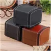 Jewelry Boxes 3 Colors Watch Durable Pu Leather Watches Cases Bracelet Bangle Wristwatch Box Gift Case With Pillow Drop Delivery Packa Otske