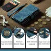 Wallets Zipper Flip Leather Phone Case for Samsung Galaxy S23 Ultra S22 Plus S21 S20 Fe S10 S9 A14 A34 A54 Wallet Card Cover Coque Etui