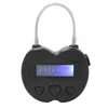 Cuscini Smart Time Lock Display LCD Timer elettronico da viaggio multifunzione Lucchetto temporaneo ricaricabile USB impermeabile 230726