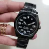 ST9 Herrkvinnor Titta på Black Dial Explorer GMT Justerbar hand Mekanisk automatisk rörelse tittar på Självlindande rostfritt stål Män armbandsur 904L