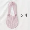 Femmes chaussettes invisibles 4 paires Ultra mince glace soie cheville bateau chaussette été bouche peu profonde décontracté Silicone antidérapant creux respirant