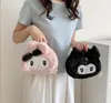 2 Colori Ragazze Cosmetici Borsa con cerniera Ragazza Kuromi Melody Casual Princess Accessori borse grande capacità