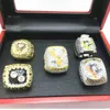 Três anéis de pedra 5 peças anel Pittsburgh Penguins Stanley Cup Hockey Championship Ring Set Men Fan Lembrança Presente Whole275sX4IE