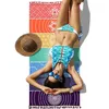 TASSEL Filt Beach Filtar Single Rainbow Chakra Tapestry Handduk Mandala Boho Stripes Print Travel Yoga Camping Mat206V