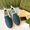 chique tennis canvas casual schoenen g-brief slip op ontwerpers kleding schoenen dames brief sneaker mannen vrouwen loafers geborduurd vintage gratis verzending