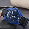 Bioceramic Planet Moonswatch Orologi maschili Orologi Full Function Quarz Designer Watch Mission to Mercury 42mm Luxury Watch Limited Edition Ordetti da polso 2024