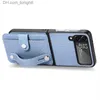 Cell Phone Cases Weave Card Slot Folding Case for Samsung Galaxy Z Flip 5 3 2 Flip 4 5G Mobile Phone Wallet Bag Cover Coque Z230727