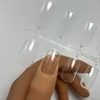 False Nails 120pcs Extra Short Square Round Clear Fake Soft Full Cover Nail Tips For Small Bed Extension Gelly 12 Size