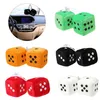 6CM Fuzzy Dice Dots Car Ornament Rear View Mirror Hanger Decoration Car Styling Accessories With Sucker192J