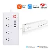 Smart Power Plugs US EU Tuya Wifi Power Strip Zigbee 2USB Remote Voice Control Timer Plug 16A 2500W Smart Electrical Socket Home Alexa HKD230727