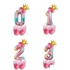 Décorations De Noël Nouveau Festif 13 Pcs / Set Anniversaire Ballons Arc-En-Ciel Nombre Feuille Enfants 1ère Fête Bonne Livraison De Baisse Maison Jardin Suppl Dhsjn