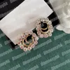 Mode Perlen Ohrringe Frauen Designer Creolen Ohrstecker Diamant Kreis baumeln Creolen Ohrschmuck Gold Herz G Ohrring Hochzeit Creolen