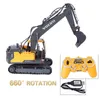 Electric RC Car 2.4G 3in1 Alloy RC Excavator 1 16 17ch Big Trucks Simulation Remote Control 3 Type Engineer Vehicle Toys E568 230726