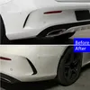 Bilstyling bakre stötfångare spoiler båda sido kanard dekoration täckning trim för Mercedes Benz C Coupe C205 2015-2019268R