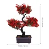 Decorative Flowers Faux Indoor Plants Tree Fake In Pot Bonsai Potted Ornament For Home Office Outdoor Garden