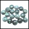 Lucite 10 pièces d'importation naturelle Labradorite pierre Cabochon perles accessoires pièces de bijoux 6mm 8mm 10mm 12mm 14mm 16mm 18mm 25m formes de pièces de monnaie
