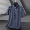 Camicie casual da uomo Camicia da uomo Abito a righe Cotone Manica corta Estate Oversize 6XL 7XL 8XL 10XL Taglie forti Designer casual formale Alta qualità 230727